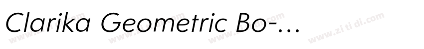 Clarika Geometric Bo字体转换
